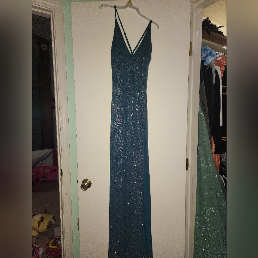 Sparkling Teal Gown